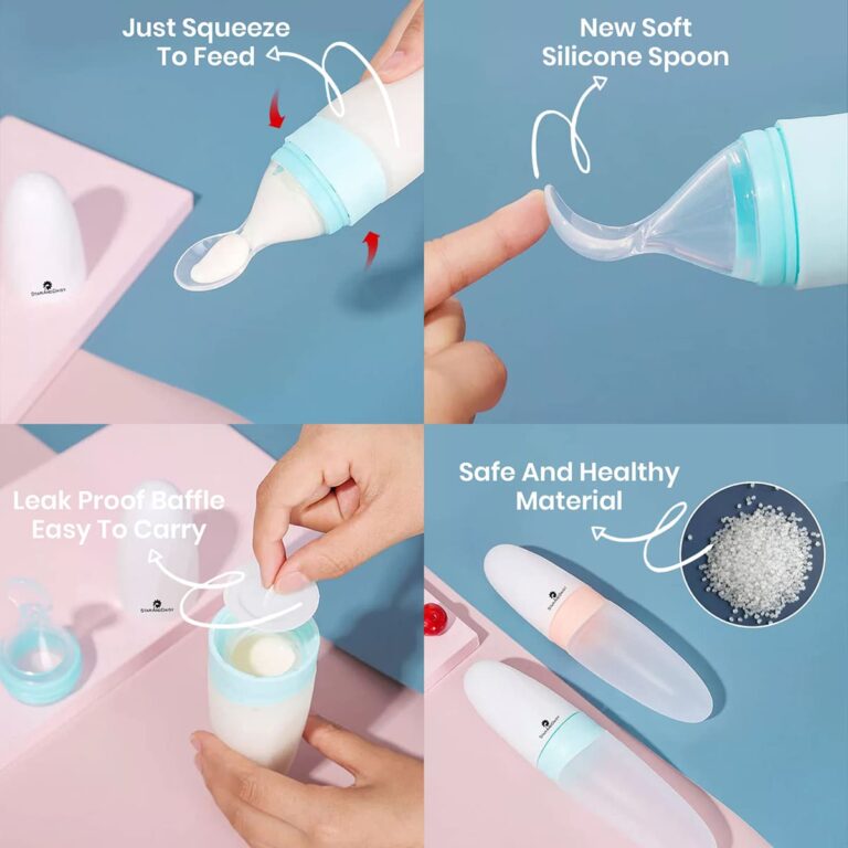 Rozatech Baby Feeding Silicone Bottle with Silicone Sleeve 110ml