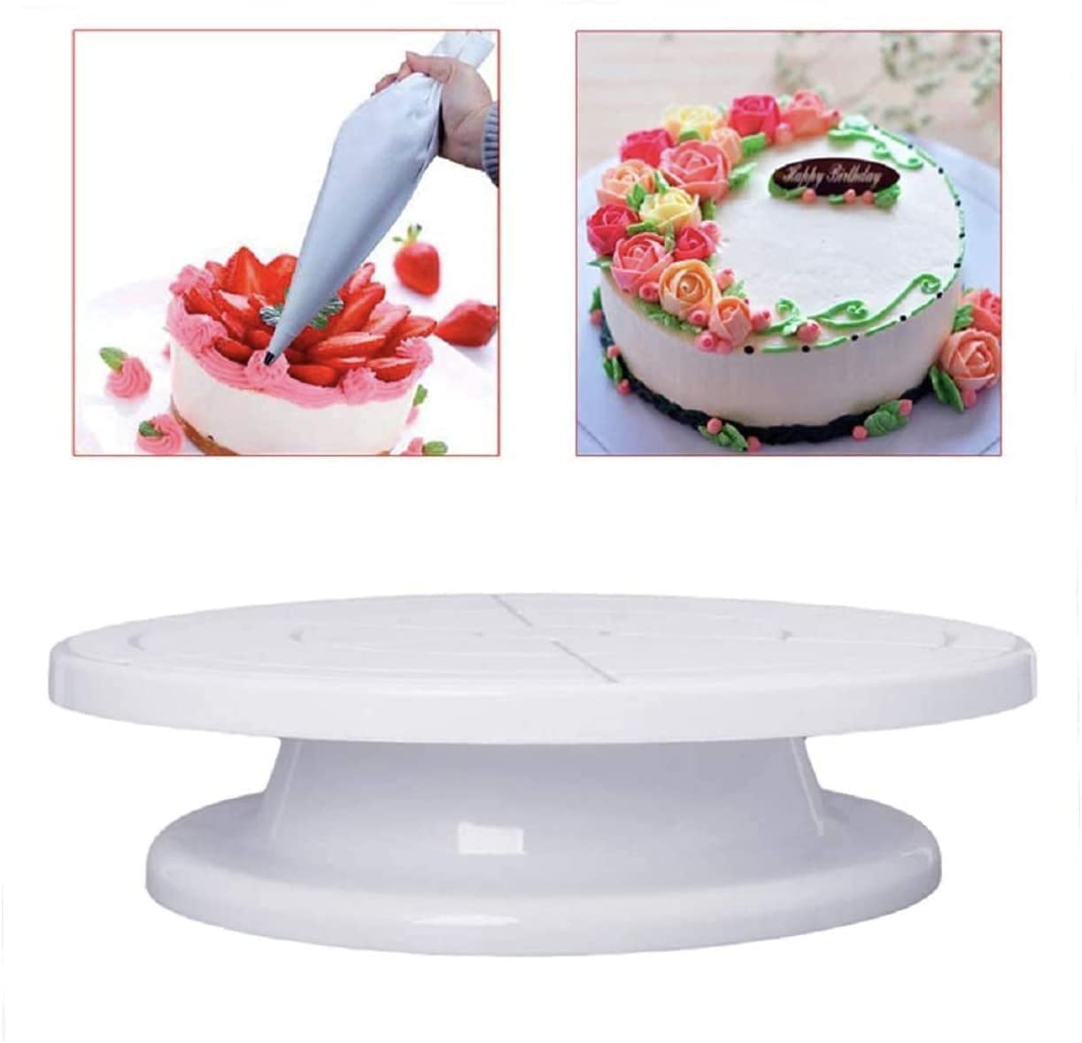 Rozatech Cake Stand | Turntable | Revolving Cake Decorating Stand 1 PC
