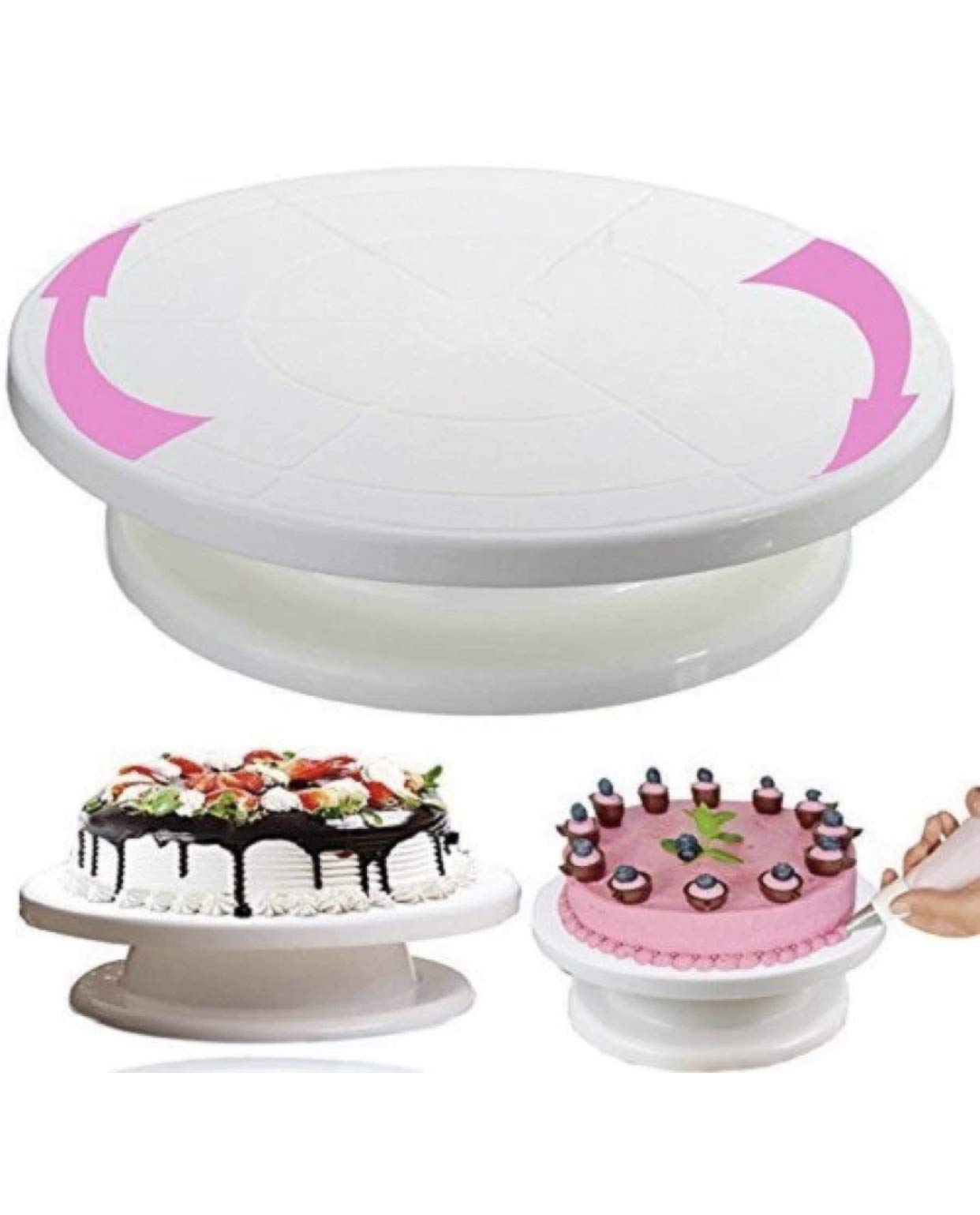 Rozatech Cake Stand | Turntable | Revolving Cake Decorating Stand 1 PC