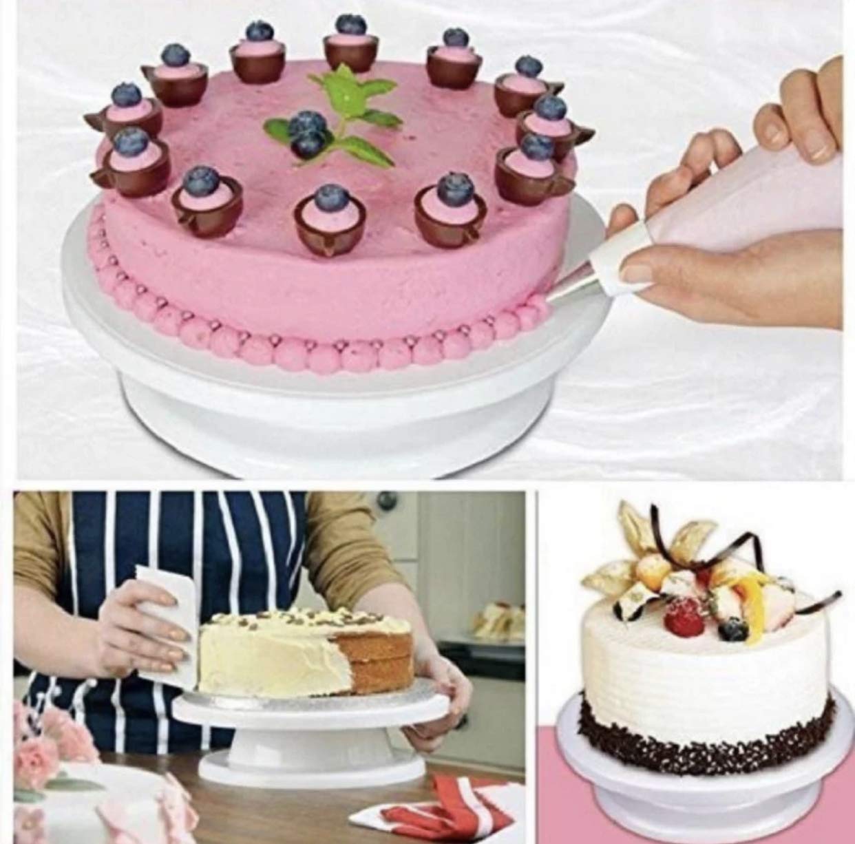 Rozatech Cake Stand | Turntable | Revolving Cake Decorating Stand 1 PC