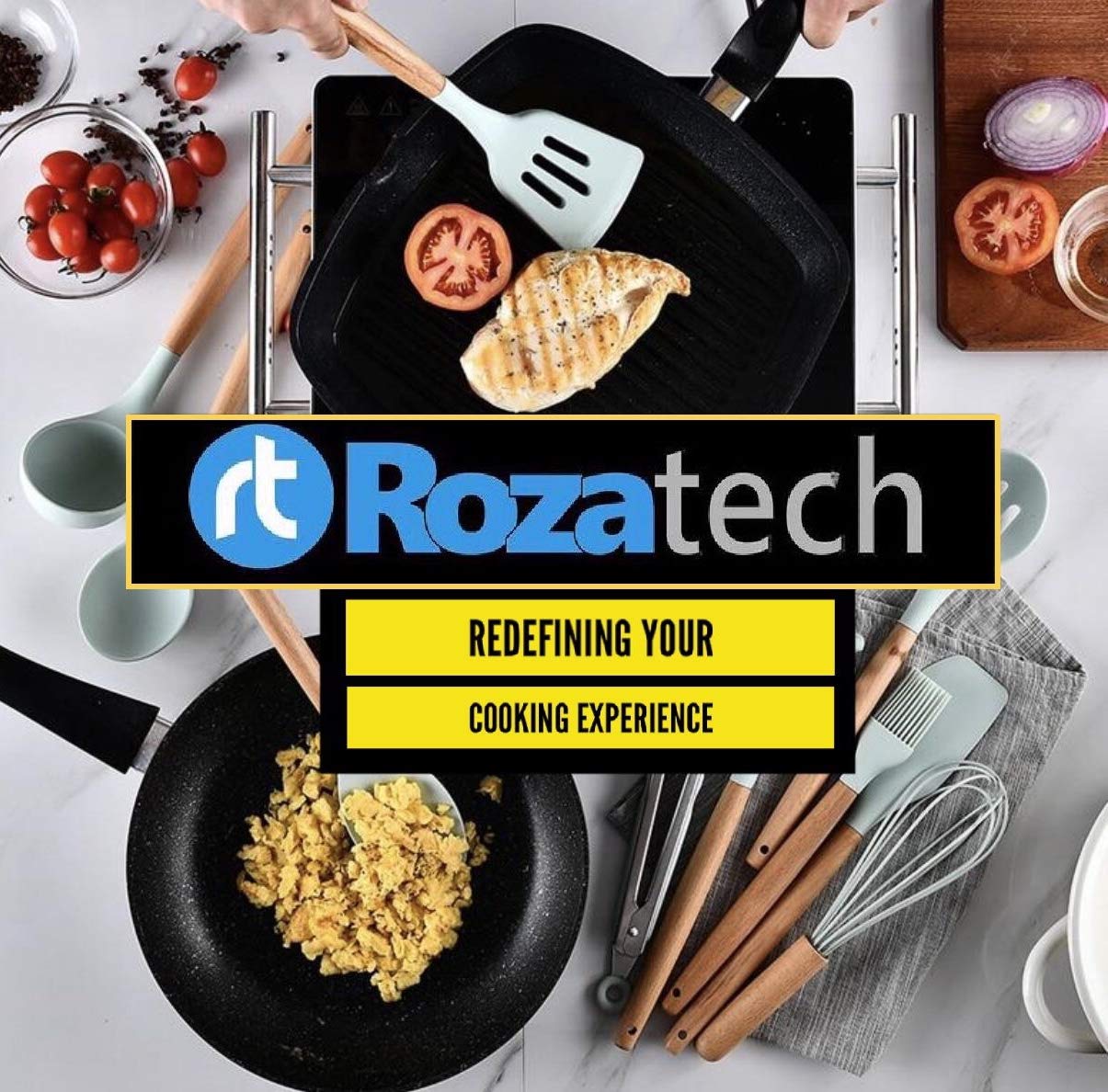 Rozatech Cake Stand | Turntable | Revolving Cake Decorating Stand with 1 PC Cake Knife (1 Pc Cake Stand and 1 Pc Cake Knife)