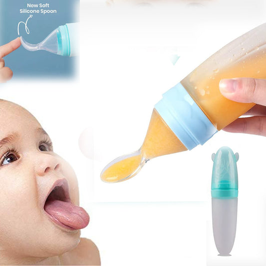 Rozatech  Baby Feeding Silicone Bottle with Silicone Sleeve 110ml