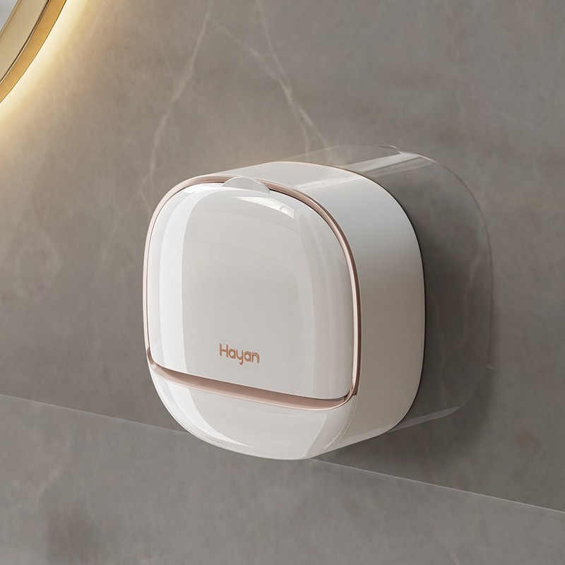 Rozatech 2 Pcs Waterproof Soap Dish Holder | Luxury Soap Holder with Drain Tray Keep Soap Bars Dry | Adhesive Soap Box Wall Suction Mounted for BathroomStickable Modern