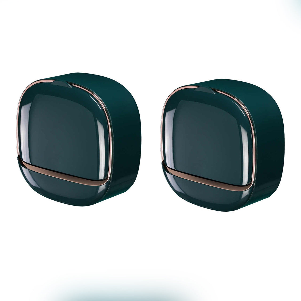 Rozatech 2 Pcs Waterproof Soap Dish Holder | Luxury Soap Holder with Drain Tray Keep Soap Bars Dry | Adhesive Soap Box Wall Suction Mounted for BathroomStickable Modern